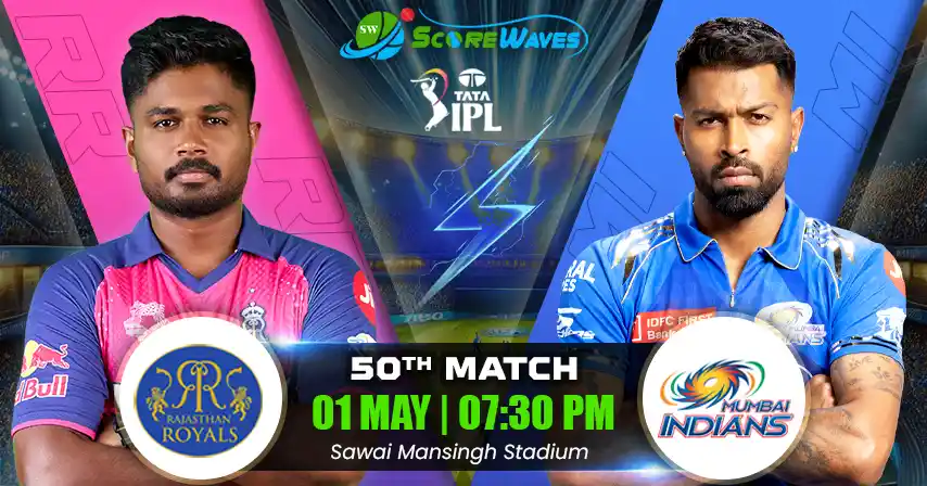RR vs MI Match Prediction, Fantasy Cricket Tips, Pitch Report, and Playing XI of 50th Match of IPL 2025